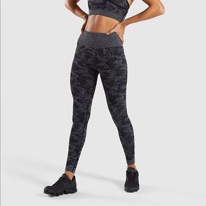 Gymshark Black Camo Seamless Leggings